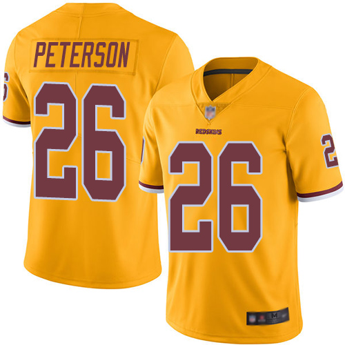 Washington Redskins Limited Gold Men Adrian Peterson Jersey NFL Football #26 Rush Vapor